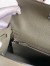 Hermes Kelly Sellier 25 Handmade Bag In Vert De Gris Epsom Calfskin