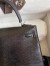 Hermes Kelly Sellier 25 Handmade Bag In Black Lizard Leather