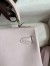 Hermes Kelly Retourne 25 Handmade Bag In Mauve Pale Swift Calfskin