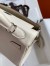 Hermes Kelly Retourne 25 Handmade Bag In Nata Swift Calfskin