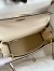 Hermes Kelly Retourne 25 Handmade Bag In Nata Swift Calfskin