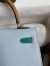 Hermes Kelly Sellier 25 Tricolor Bag in Blue/Green/SesameEpsom Calfskin