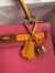 Hermes Kelly Sellier 28 Bicolor Bag in Rose Lipstick and Yellow Epsom Calfskin