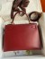 Hermes Kelly Sellier 28 Handmade Bag in Bordeaux Box Calfskin 