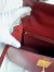 Hermes Kelly Sellier 28 Handmade Bag in Bordeaux Box Calfskin 