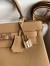 Hermes Kelly Retourne 28 Handmade Bag In Chai Clemence Leather