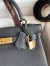 Hermes Kelly Retourne 28 Handmade Bag In Black Clemence Leather