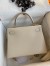 Hermes Kelly Sellier 28 Handmade Bag In Craie Epsom Calfskin