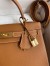 Hermes Kelly Sellier 28 Handmade Bag In Gold Epsom Calfskin