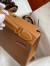 Hermes Kelly Sellier 28 Handmade Bag In Gold Epsom Calfskin
