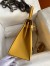 Hermes Kelly Sellier 28 Handmade Bag In Jaune Ambre Epsom Calfskin