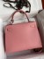 Hermes Kelly Sellier 28 Handmade Bag In Rose Confetti Epsom Calfskin