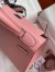 Hermes Kelly Sellier 28 Handmade Bag In Rose Confetti Epsom Calfskin