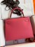 Hermes Kelly Sellier 28 Handmade Bag In Rose Lipstick Epsom Calfskin