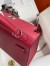 Hermes Kelly Sellier 28 Handmade Bag In Ruby Epsom Calfskin