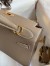 Hermes Kelly Sellier 28 Handmade Bag In Taupe Epsom Calfskin