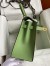 Hermes Kelly Sellier 28 Handmade Bag In Vert Criquet Epsom Calfskin