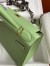 Hermes Kelly Sellier 28 Handmade Bag In Vert Criquet Epsom Calfskin