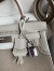 Hermes Kelly 28 Ghillies Grizzly Bag in Pearl Grey Evercolor and Grey Veau Doblis