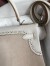 Hermes Kelly 28 Ghillies Grizzly Bag in Pearl Grey Evercolor and Grey Veau Doblis