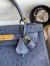 Hermes Kelly Sellier 28 Handmade Bag in Blue de Malte Ostrich Leather