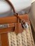 Hermes Picnic Kelly 28cm Bag in Wicker with Barenia Leather