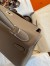 Hermes Kelly Retourne 32 Handmade Bag In Taupe Clemence Leather