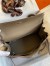 Hermes Kelly Retourne 32 Handmade Bag In Taupe Clemence Leather