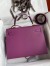 Hermes Kelly Sellier 32 Handmade Bag in Anemone Epsom Calfskin 