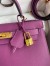 Hermes Kelly Sellier 32 Handmade Bag in Anemone Epsom Calfskin 