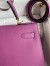 Hermes Kelly Sellier 32 Handmade Bag in Anemone Epsom Calfskin 