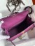 Hermes Kelly Sellier 32 Handmade Bag in Anemone Epsom Calfskin 