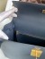 Hermes Kelly Sellier 32 Handmade Bag In Blue Indigo Epsom Calfskin