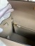 Hermes Kelly Sellier 32 Handmade Bag Gris Asphalt Black Epsom Calfskin 