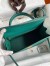 Hermes Kelly Sellier 32 Handmade Bag in Malachite Epsom Calfskin 