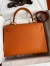 Hermes Kelly Sellier 32 Handmade Bag In Orange Epsom Calfskin