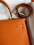 Hermes Kelly Sellier 32 Handmade Bag In Orange Epsom Calfskin