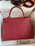 Hermes Kelly Sellier 32 Handmade Bag In Red Epsom Calfskin 