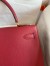 Hermes Kelly Sellier 32 Handmade Bag In Red Epsom Calfskin 