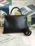 Hermes Kelly Sellier 35 Handmade Bag In Black Box Calfskin 