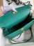 Hermes Kelly Sellier 35 Handmade Bag In Malachite Epsom Calfskin 