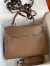 Hermes Kelly Lakis 32 Handmade Bag In Taupe Swift Calfskin