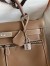 Hermes Kelly Lakis 32 Handmade Bag In Taupe Swift Calfskin