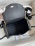 Hermes Mini Lindy Handmade Bag In Black Matte Alligator Leather