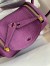 Hermes Mini Lindy Handmade Bag In Anemone Clemence Leather