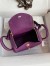Hermes Mini Lindy Handmade Bag In Anemone Clemence Leather