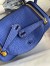 Hermes Mini Lindy Handmade Bag In Blue Electric Clemence Leather