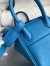 Hermes Mini Lindy Handmade Bag In Blue Frida Clemence Leather