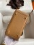 Hermes Mini Lindy Handmade Bag In Biscuit Clemence Leather
