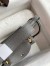 Hermes Mini Lindy Handmade Bag In Gris Meyer Clemence Leather